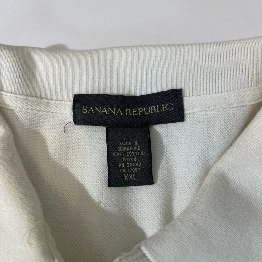 BANANA REPUBLIC MENS SHIRT , size XXL , white good condition, preowned